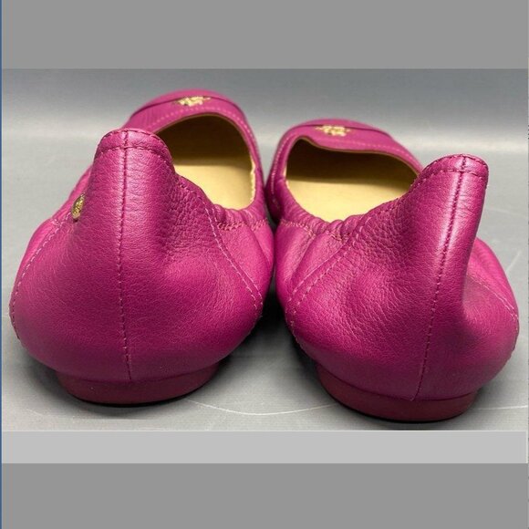 EUC! Coach Fuchsia Pink Leather Camilla Ballet Flats Size 10 - Picture 3 of 10